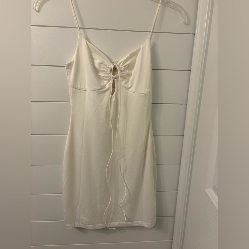Alive Girl White Slip Dress